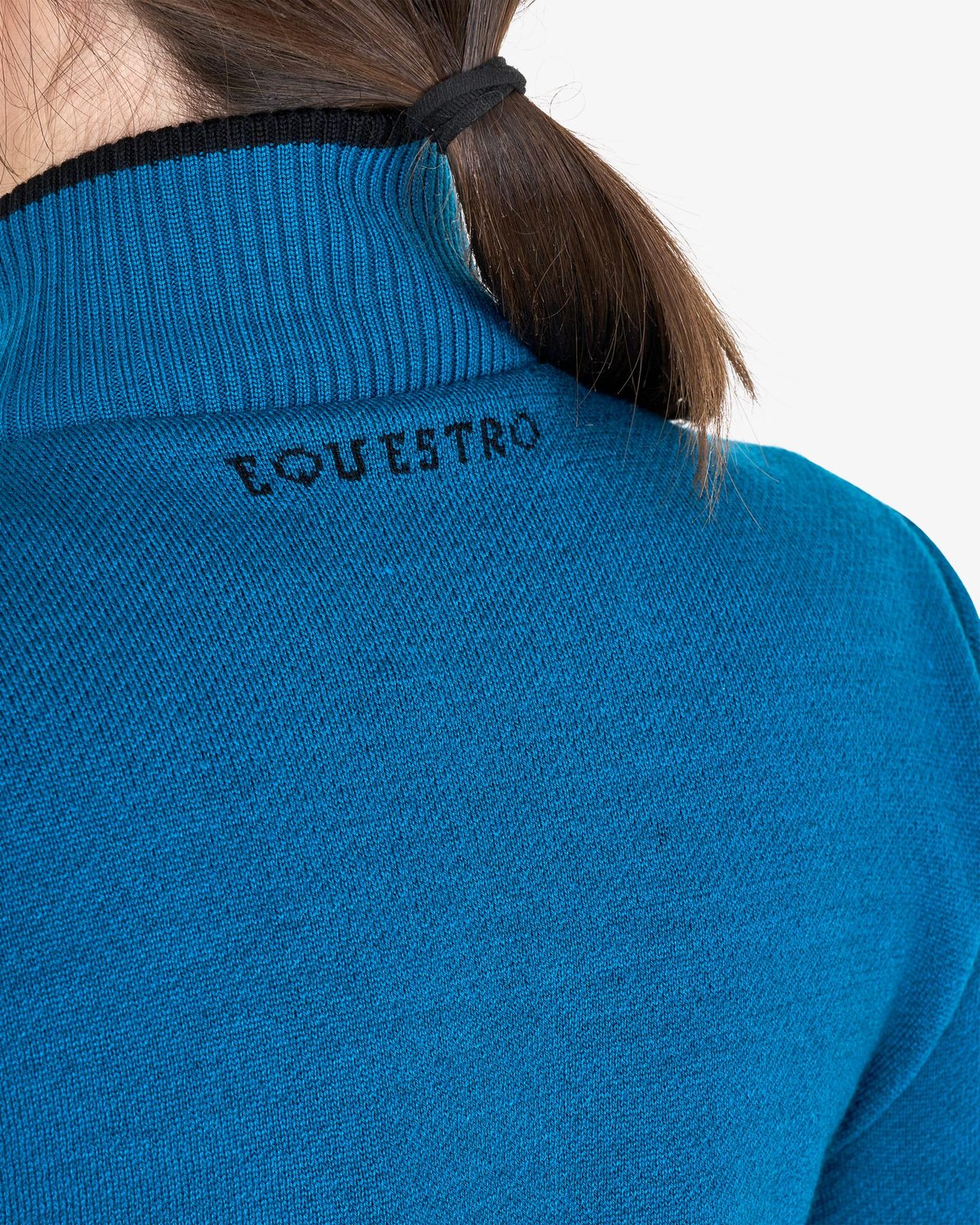 Piumino da donna in nylon e maglia con cerniera