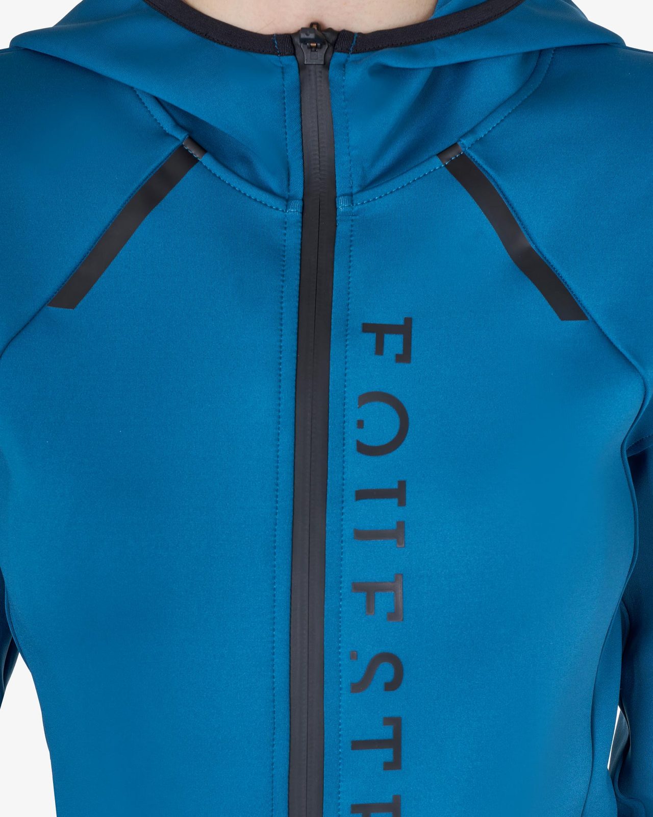 Women's technical sweatshirt in jersey with zip