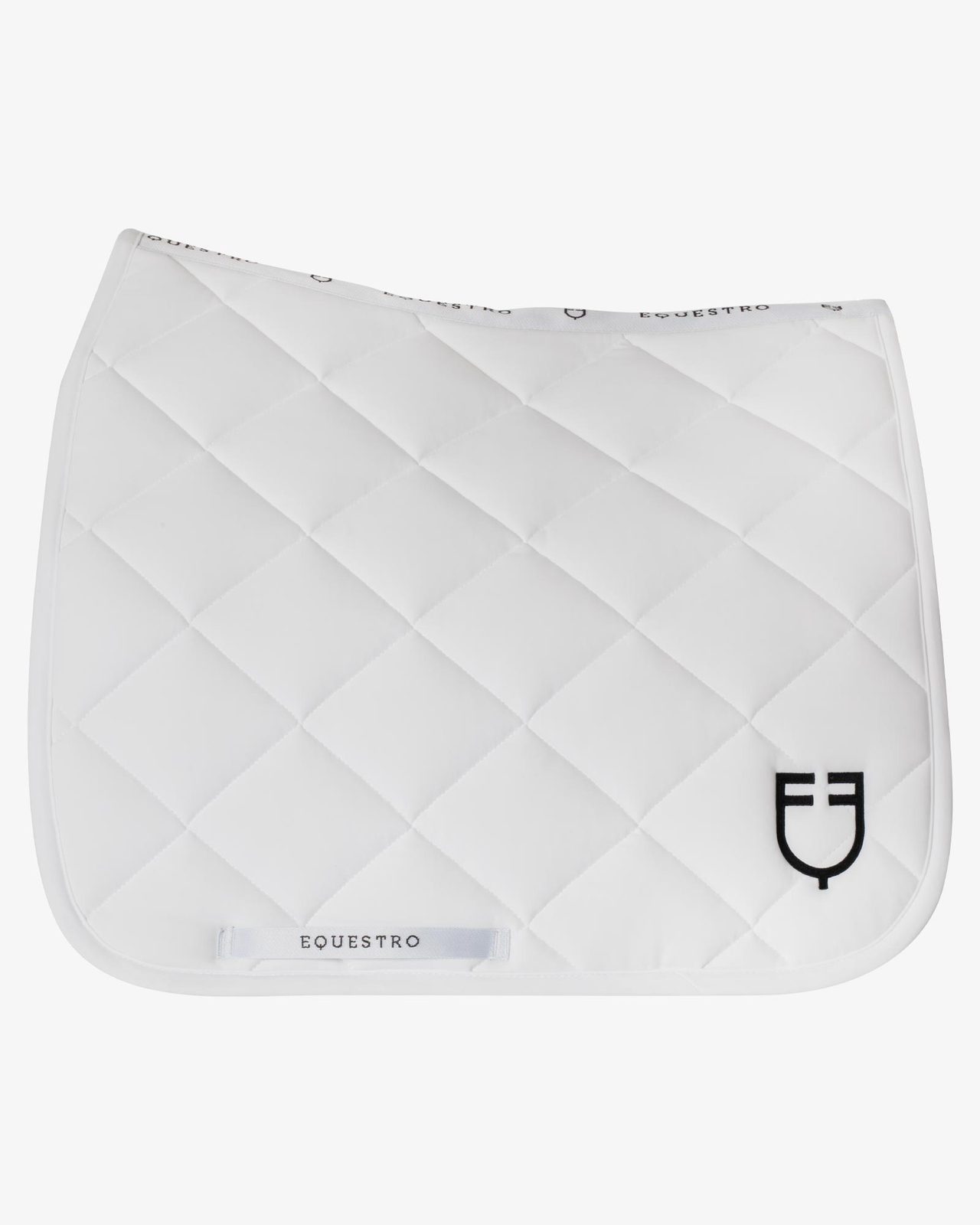 Dressage saddle pad with diamond quilting