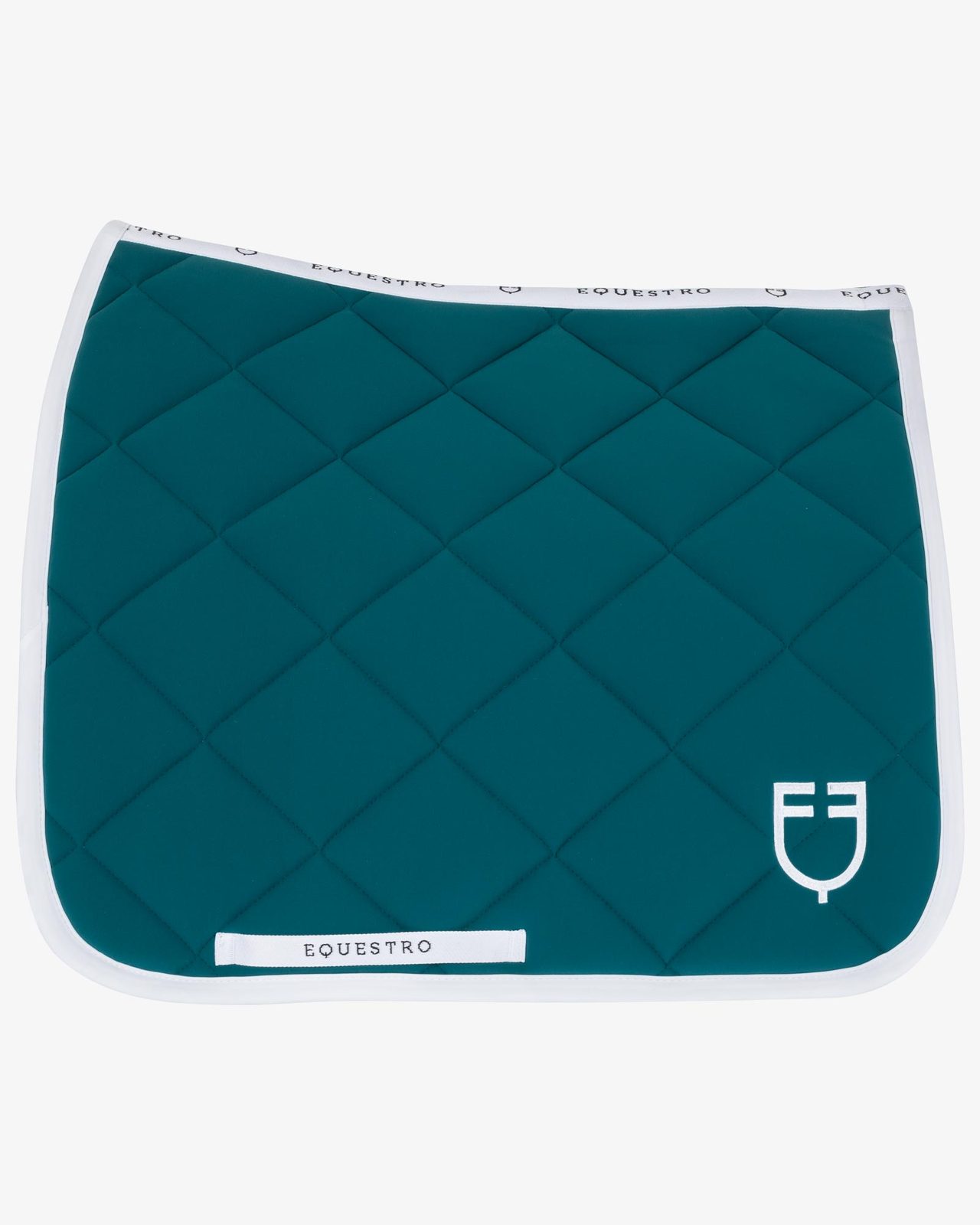 Dressage saddle pad with diamond quilting