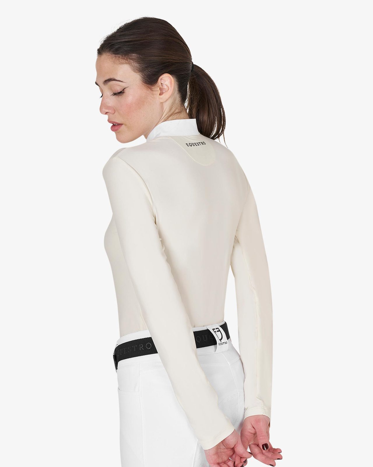 Polo donna slim fit da concorso con bottoni