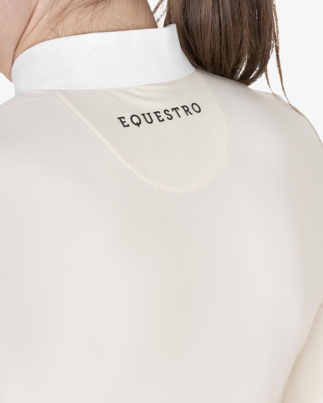 Polo donna slim fit da concorso con bottoni