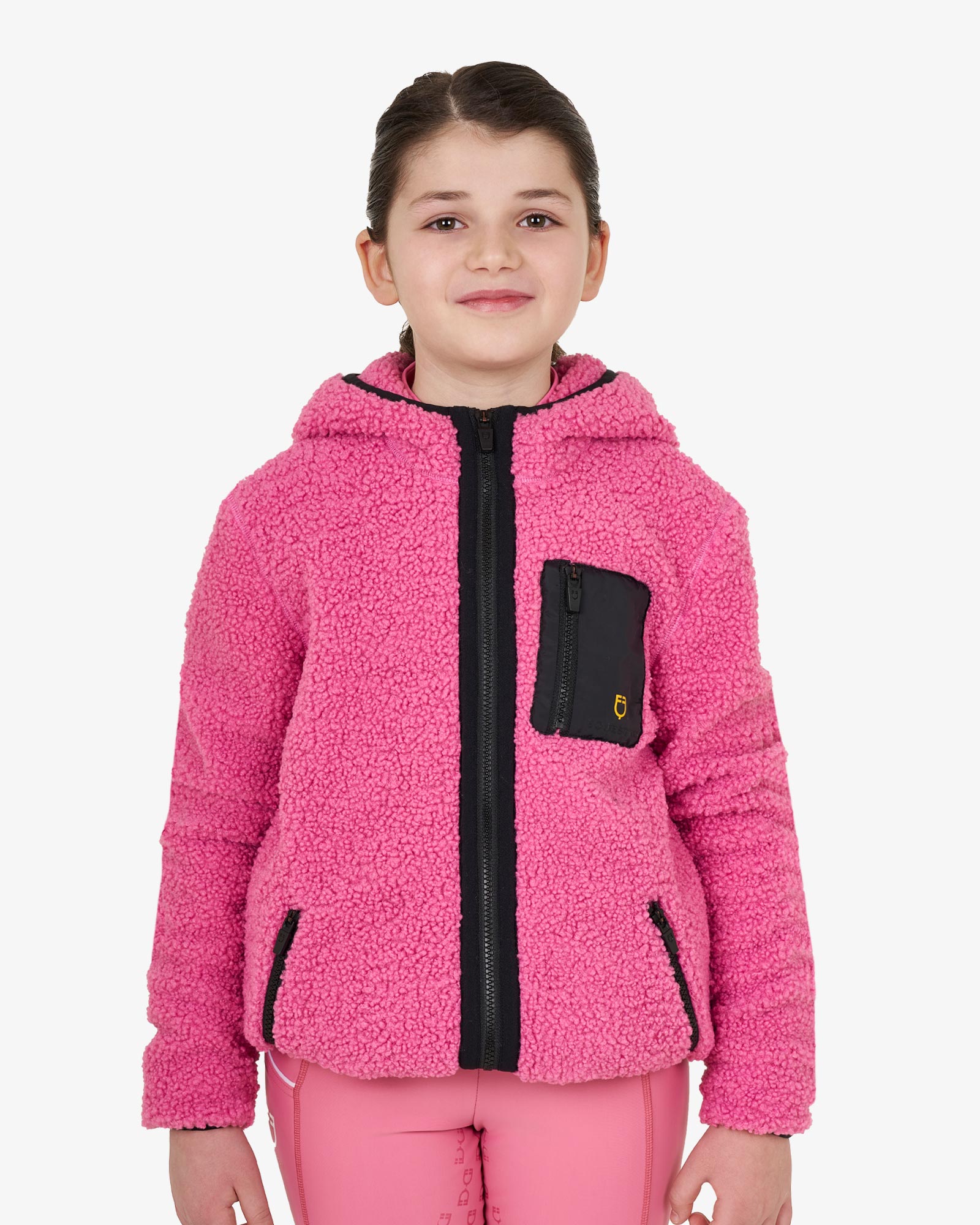 Kids' fleece sweatshirt with front zip