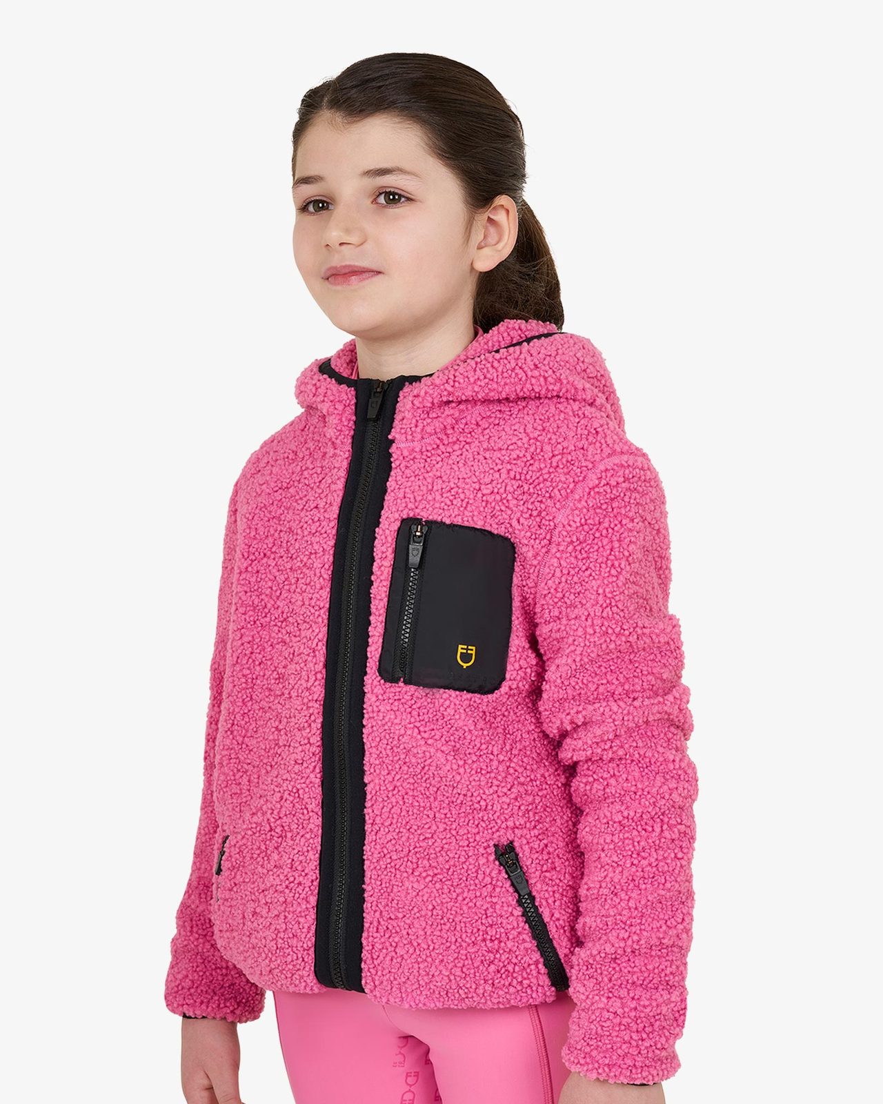 Kids' fleece sweatshirt with front zip
