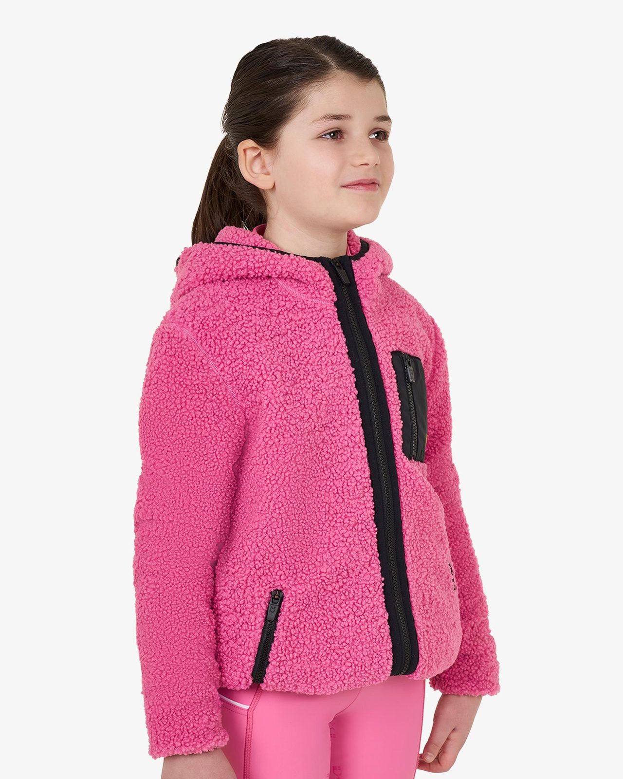 Kids' fleece sweatshirt with front zip