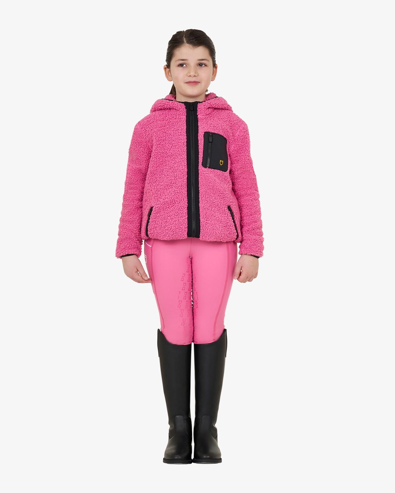 Kids' fleece sweatshirt with front zip