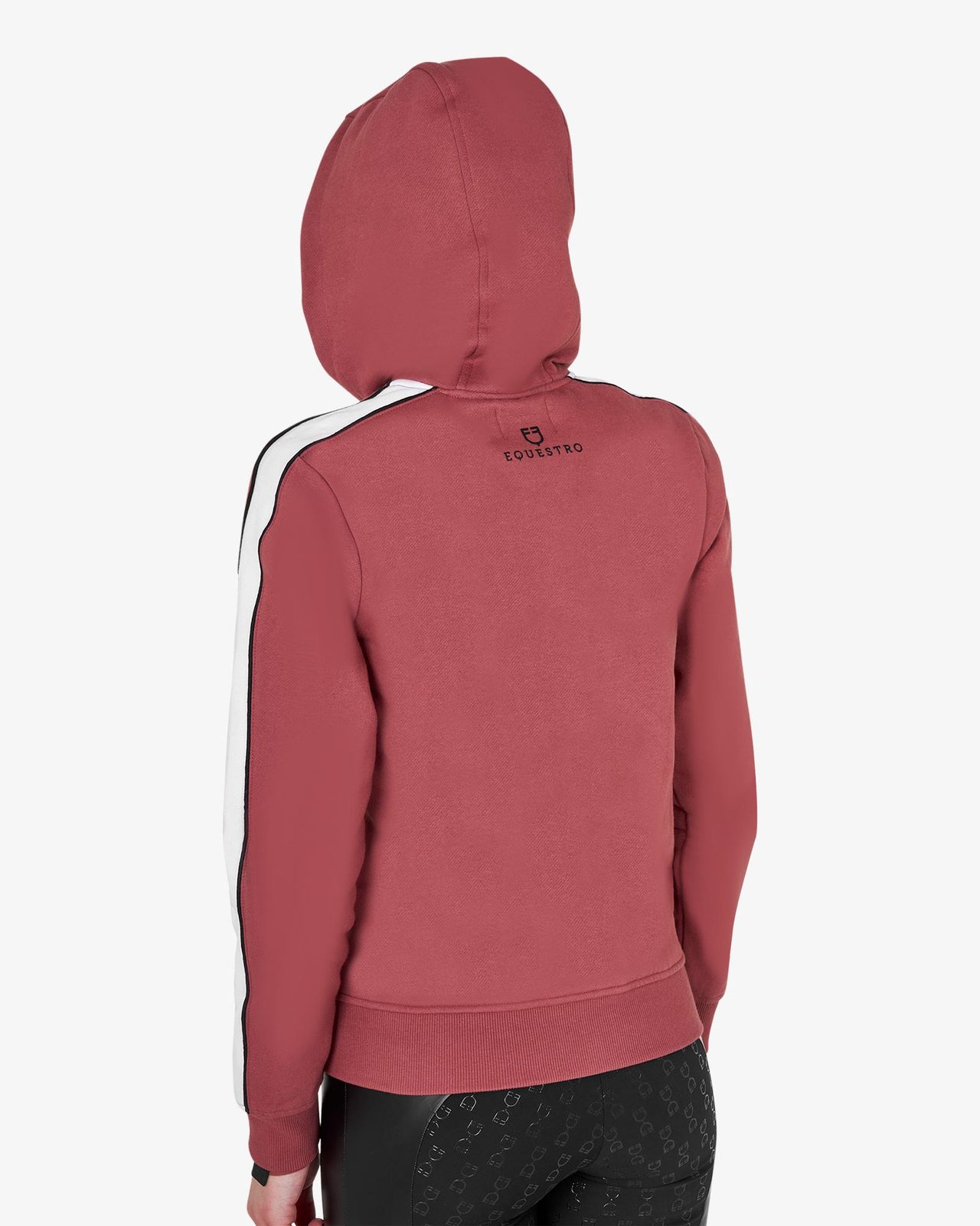 Felpa da donna con cappuccio e zip frontale