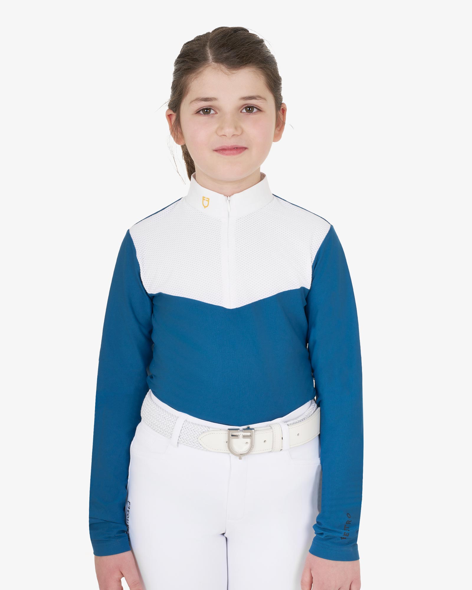 Polo bambina a manica lunga