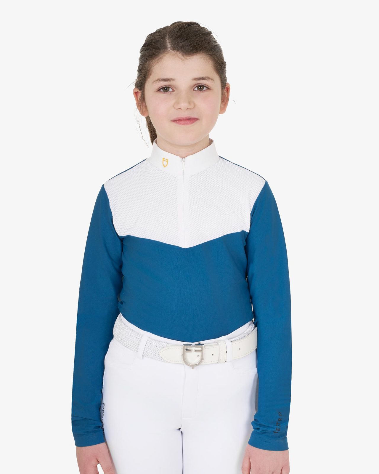 Polo bambina a manica lunga