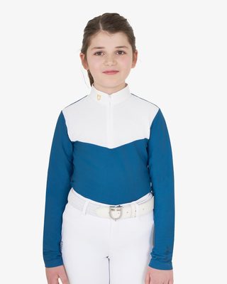 Polo bambina a manica lunga