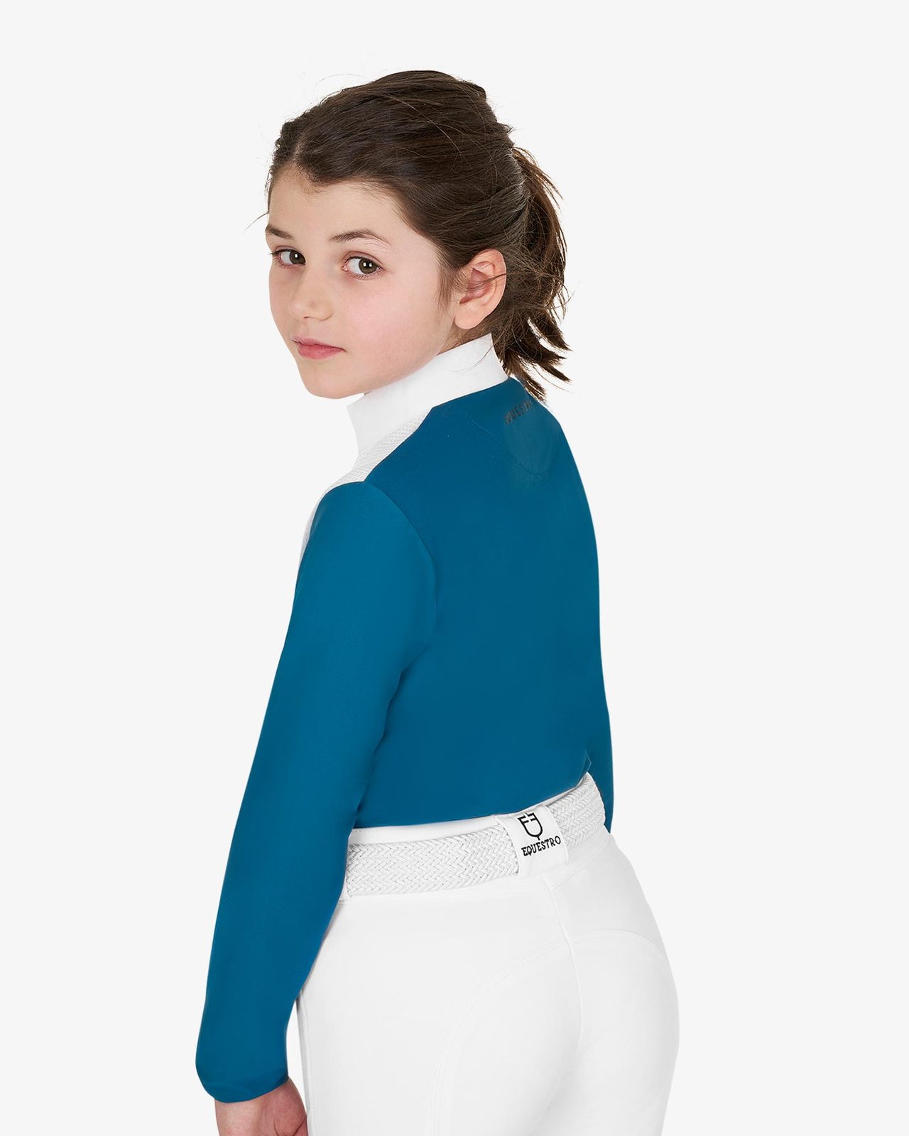 Polo bambina a manica lunga
