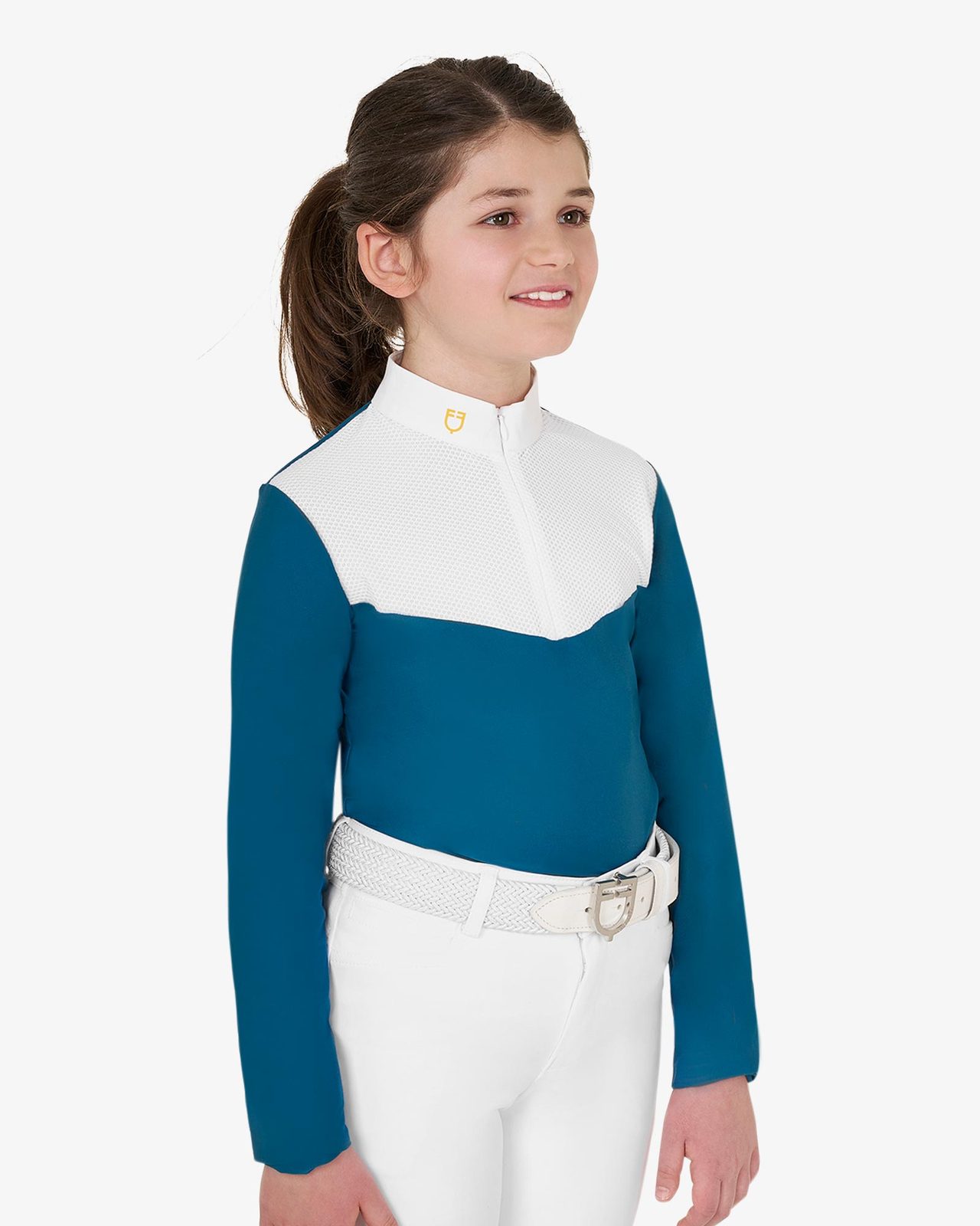 Polo bambina a manica lunga