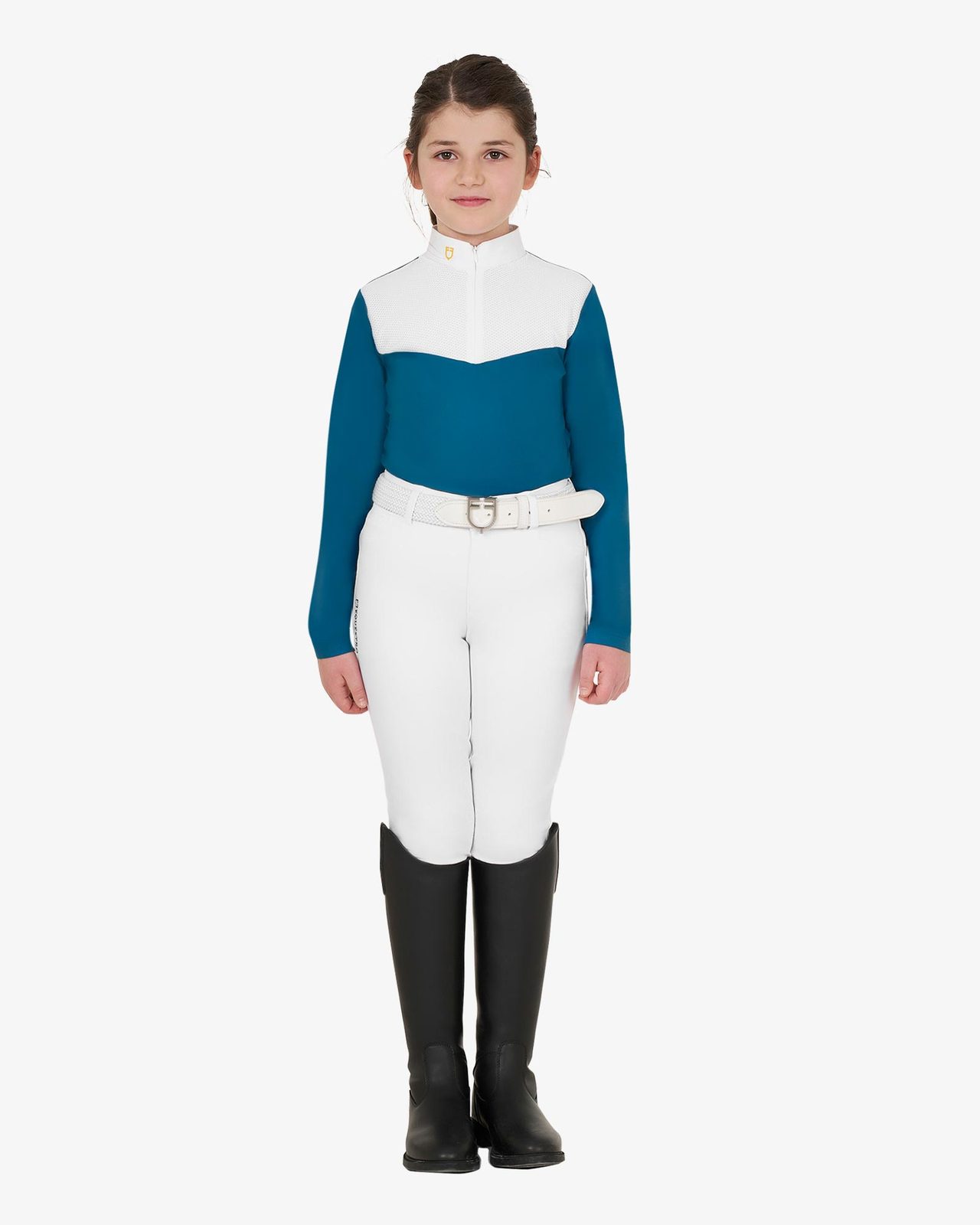 Polo bambina a manica lunga