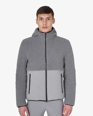 Men's waterproof jacket with Teddy inserts