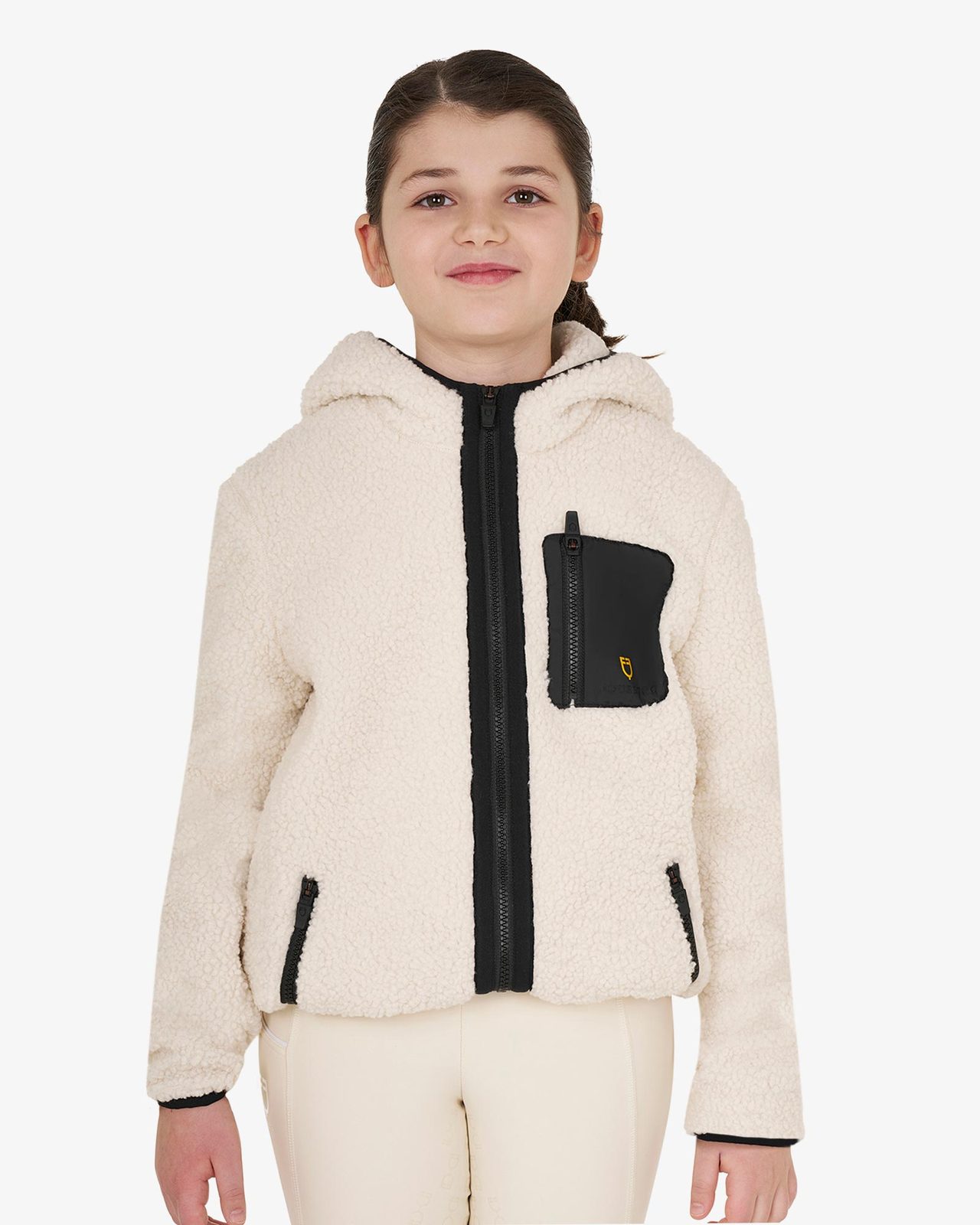 Kids' fleece sweatshirt with front zip