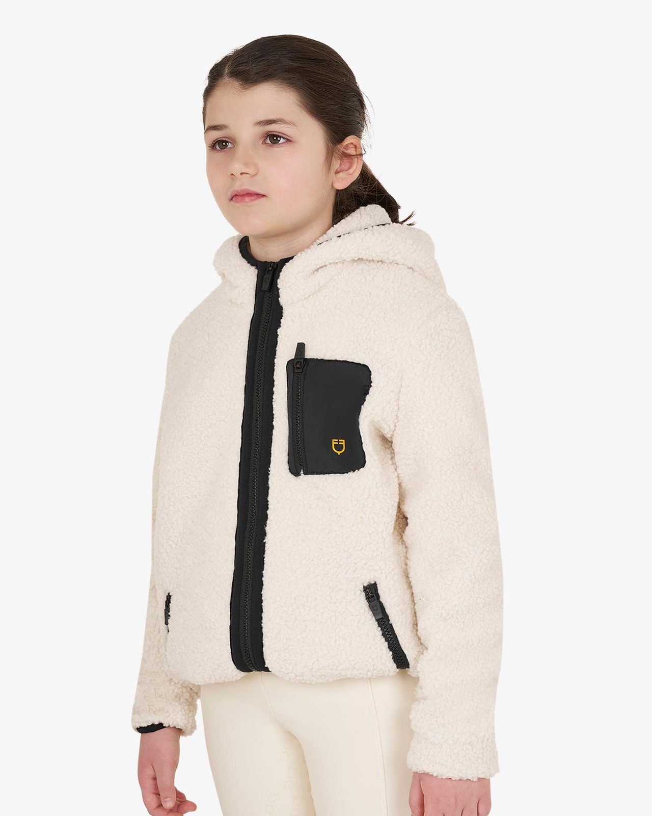 Kids' fleece sweatshirt with front zip