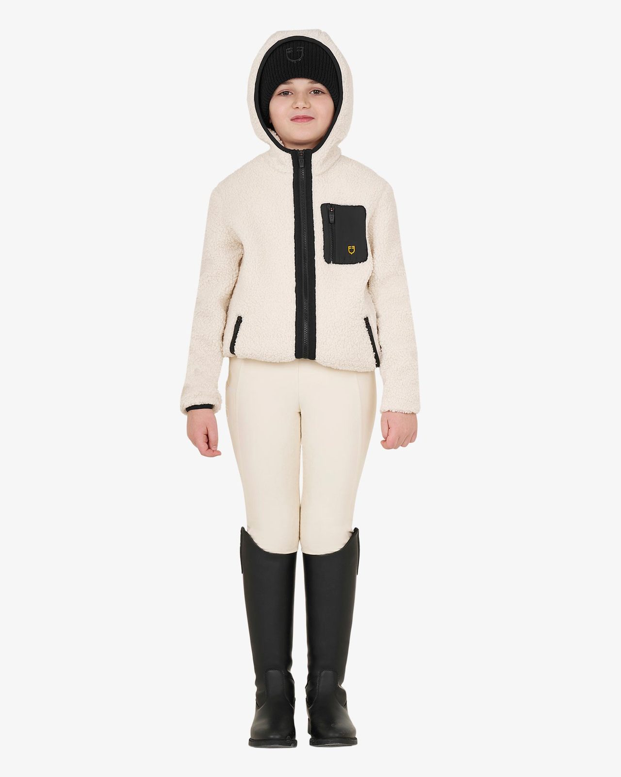 Kids' fleece sweatshirt with front zip