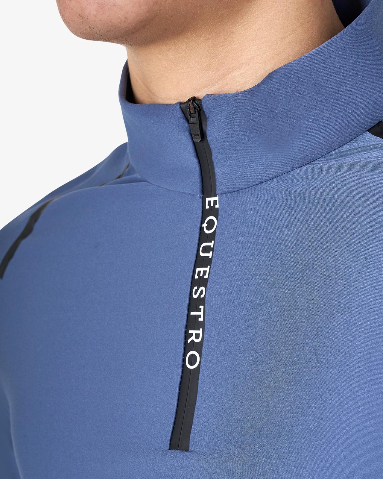 Polo uomo da allenamento slim fit manica lunga