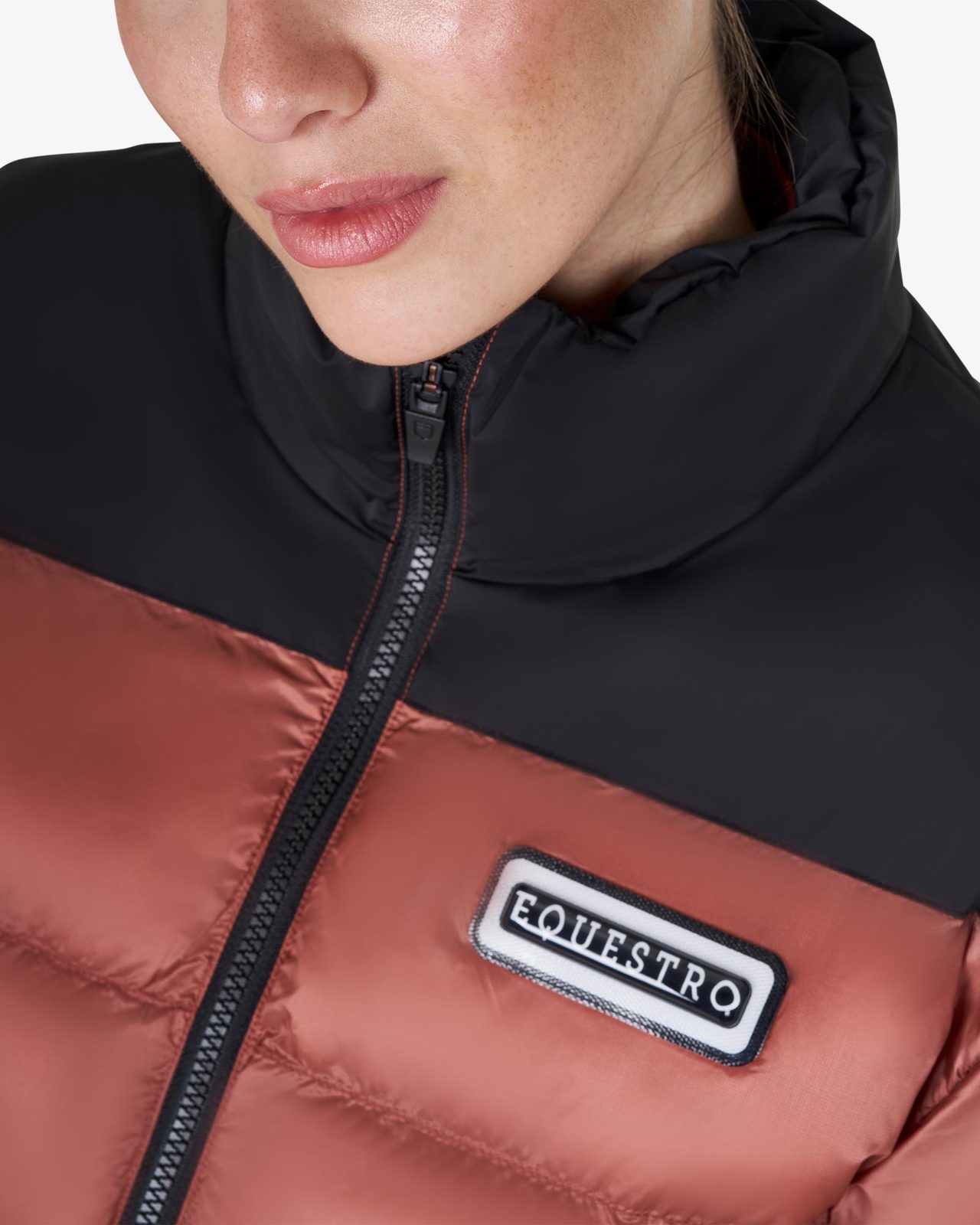Women's cropped down jacket stretch fabric