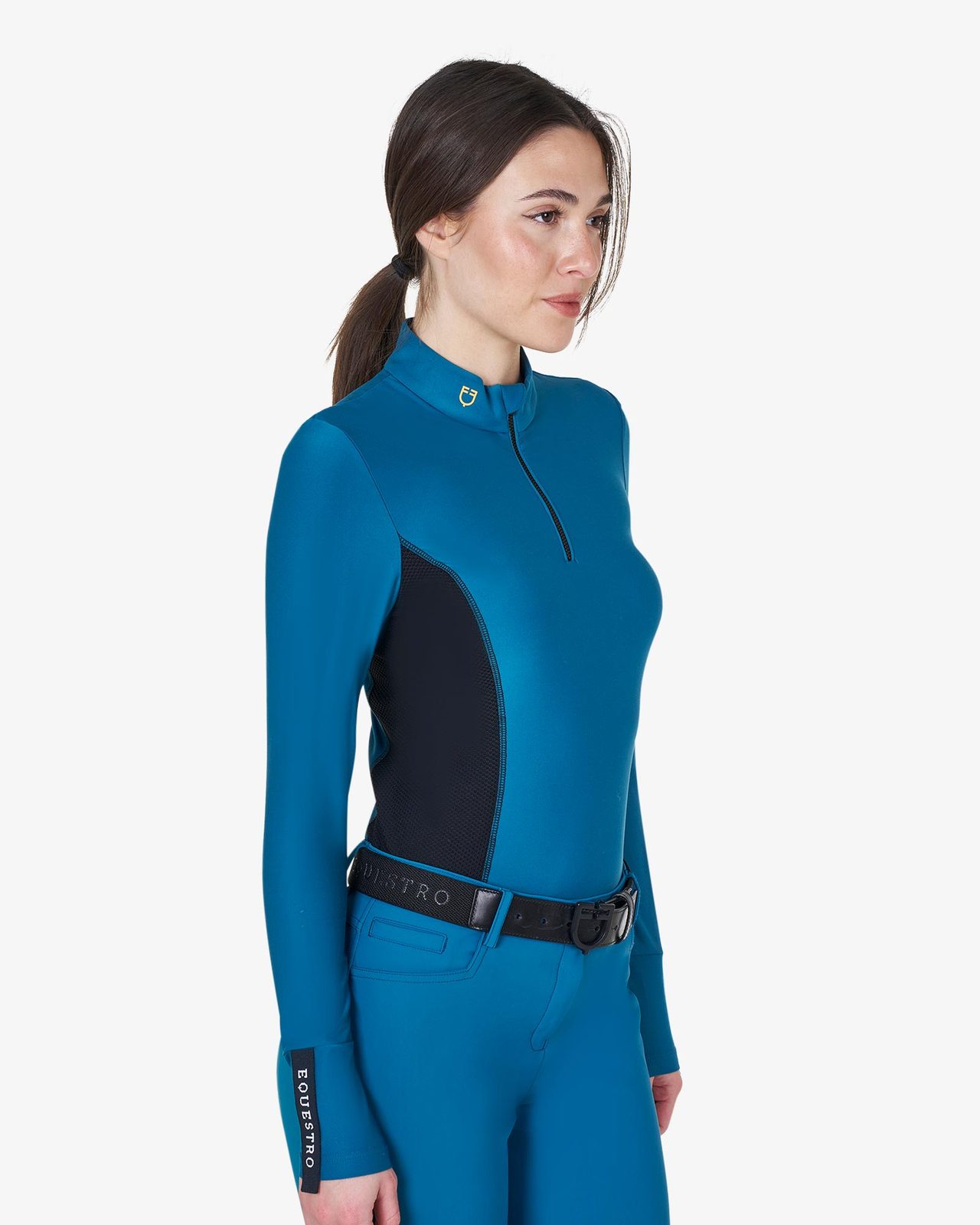 Polo tecnica donna da allenamento manica lunga