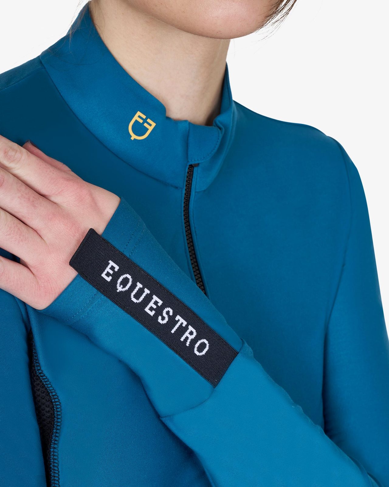 Polo tecnica donna da allenamento manica lunga