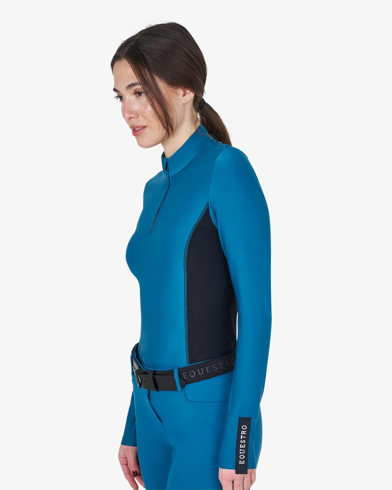Polo tecnica donna da allenamento manica lunga