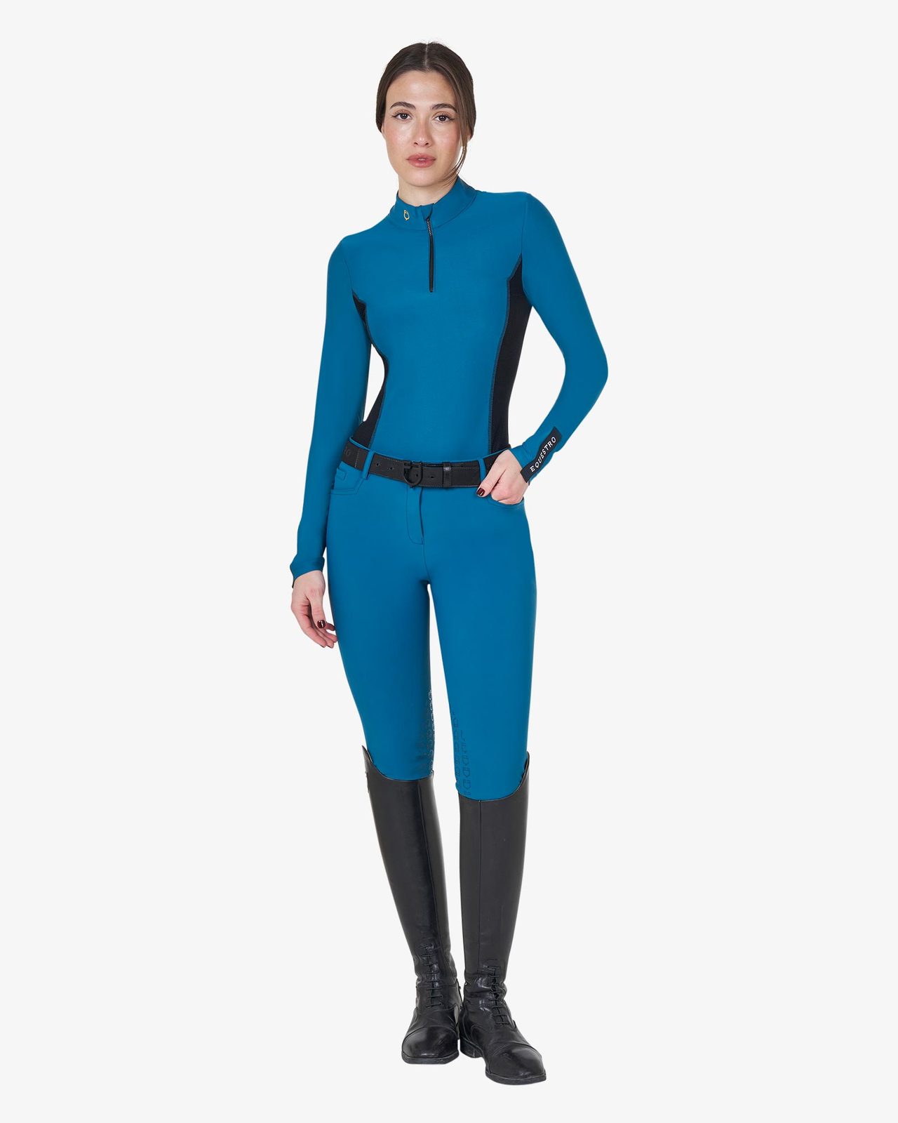 Polo tecnica donna da allenamento manica lunga