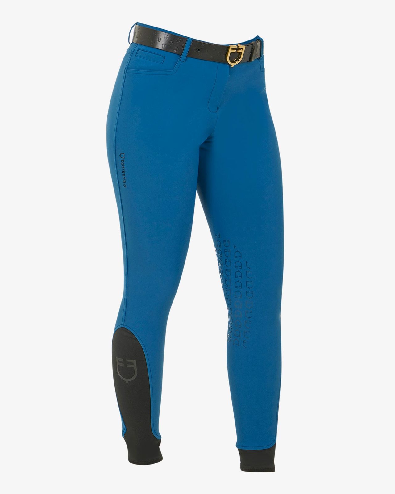 Pantaloni donna slim fit grip con logo Equestro