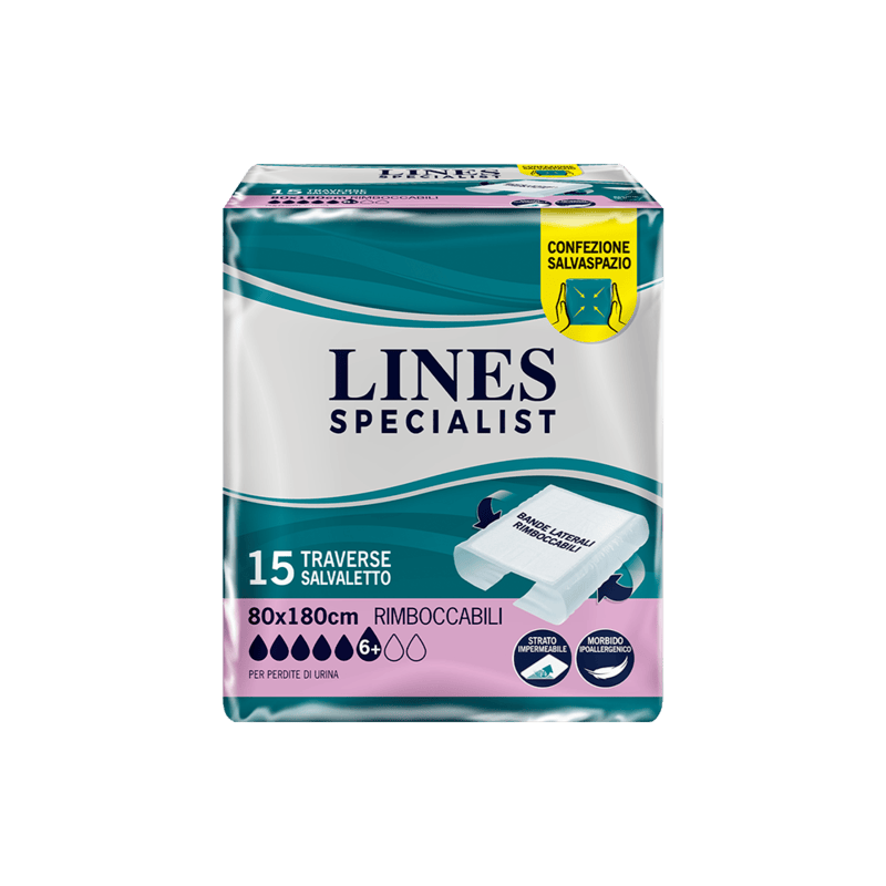 Acquista online Lines Specialist Traversa 80x180 - Lines Specialist, prodotti per perdite di urina Traversa 80x180 Rimboccabile