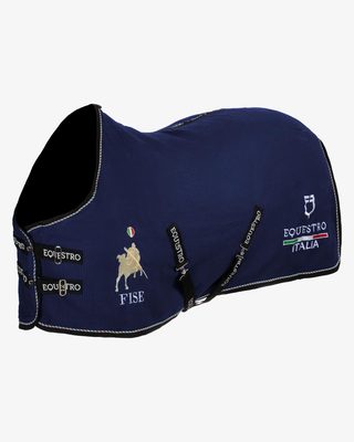 Coperta da box in tessuto waffle Equestro X FISE