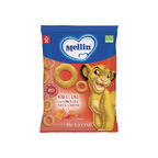 Mellin – Anellini Pomodoro, Zucca e Carota Biologici Disney Il Re Leone confezione da 15 g
