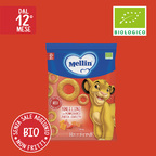 Mellin – Anellini Pomodoro, Zucca e Carota Biologici Disney Il Re Leone confezione da 15 g
