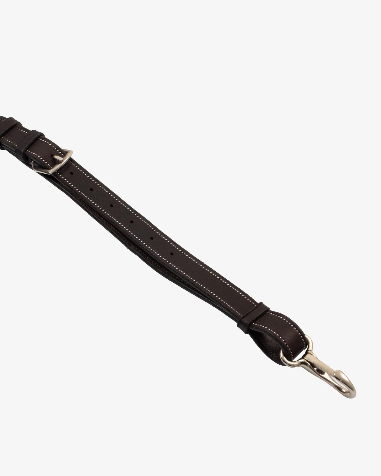Anatomical leather breastplate with removable martingale