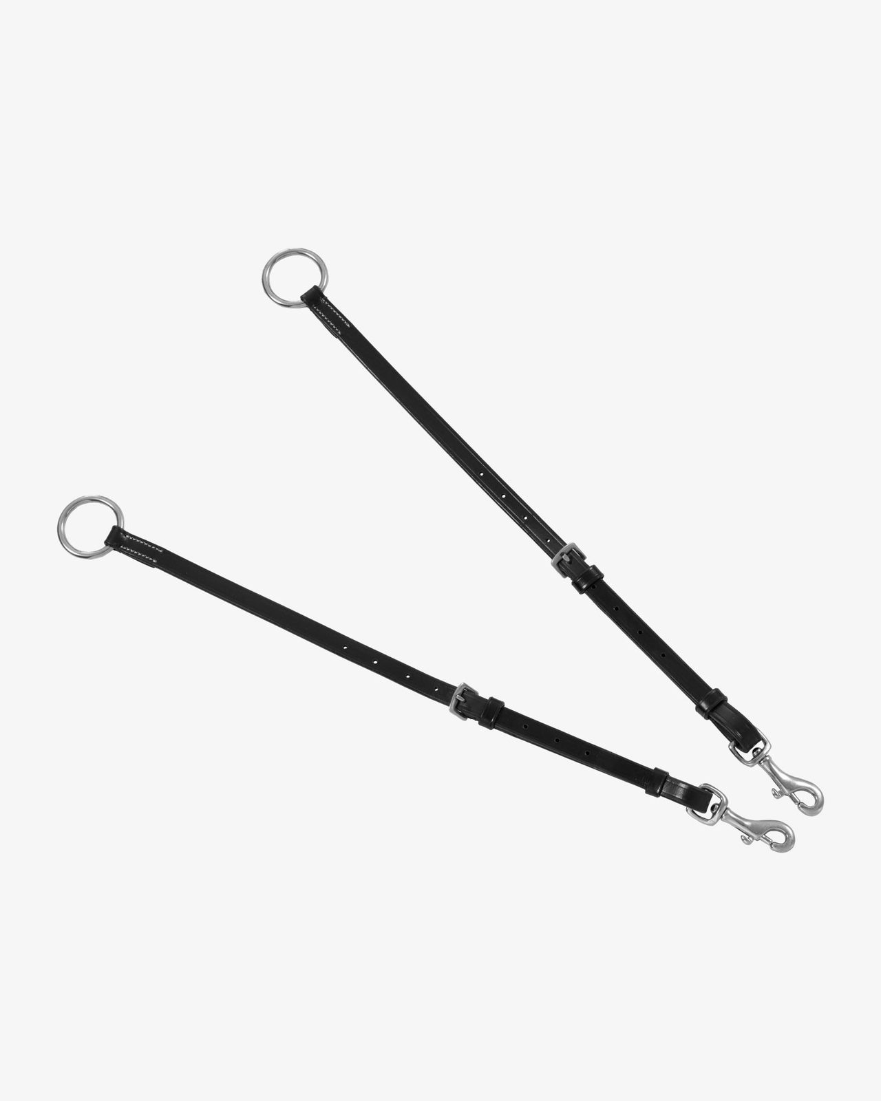 LEATHER BREASTPLATE WITH ELASTIC INSERTS & REMOVABLE MARTINGALE