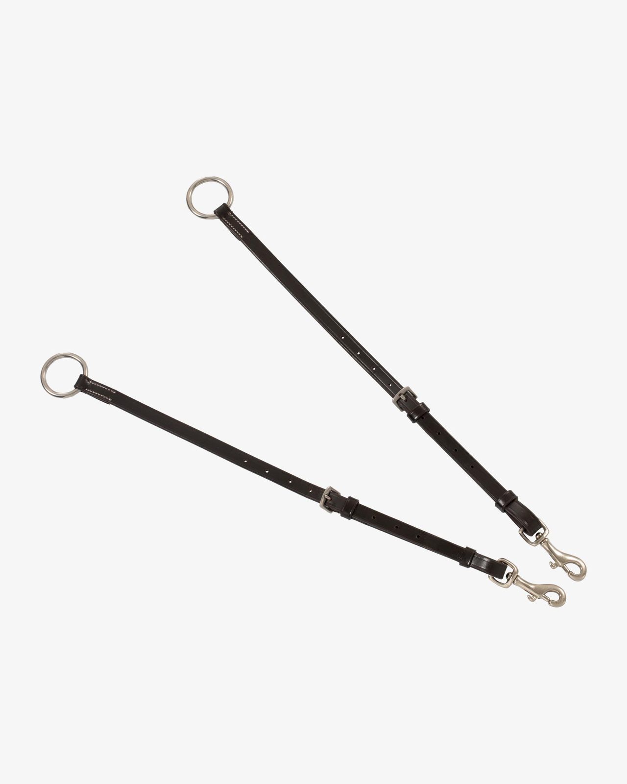 LEATHER BREASTPLATE WITH ELASTIC INSERTS & REMOVABLE MARTINGALE