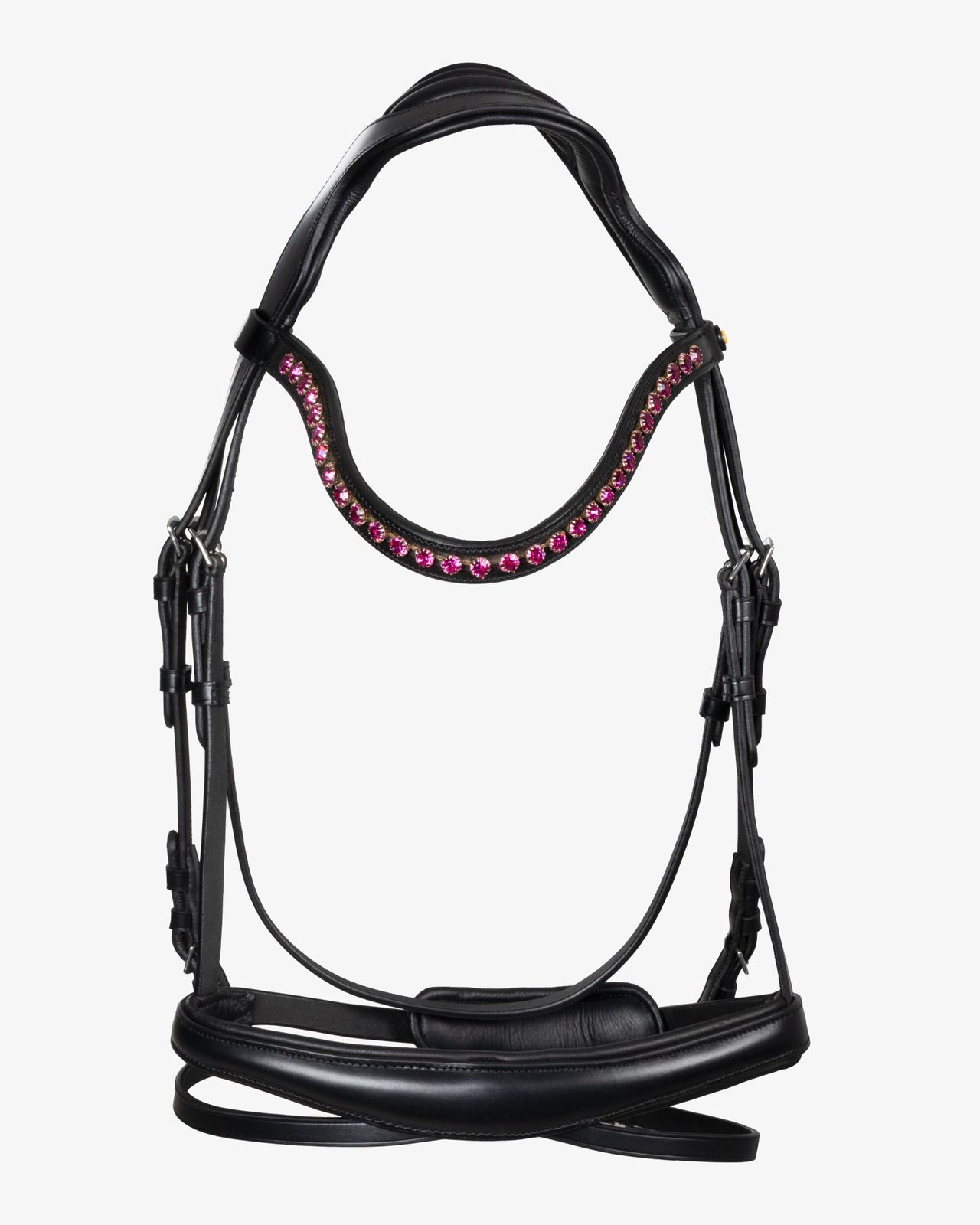 Testiera anatomica con strass fucsia