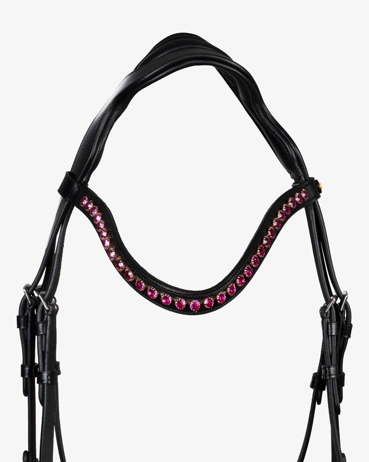 Testiera anatomica con strass fucsia