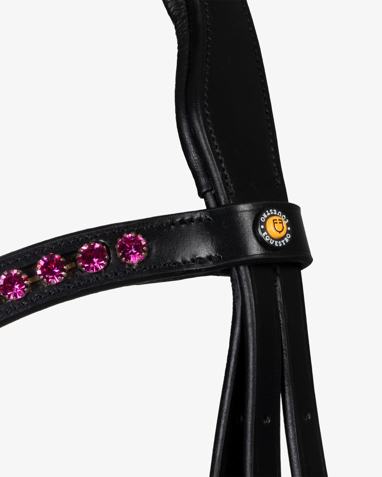Testiera anatomica con strass fucsia
