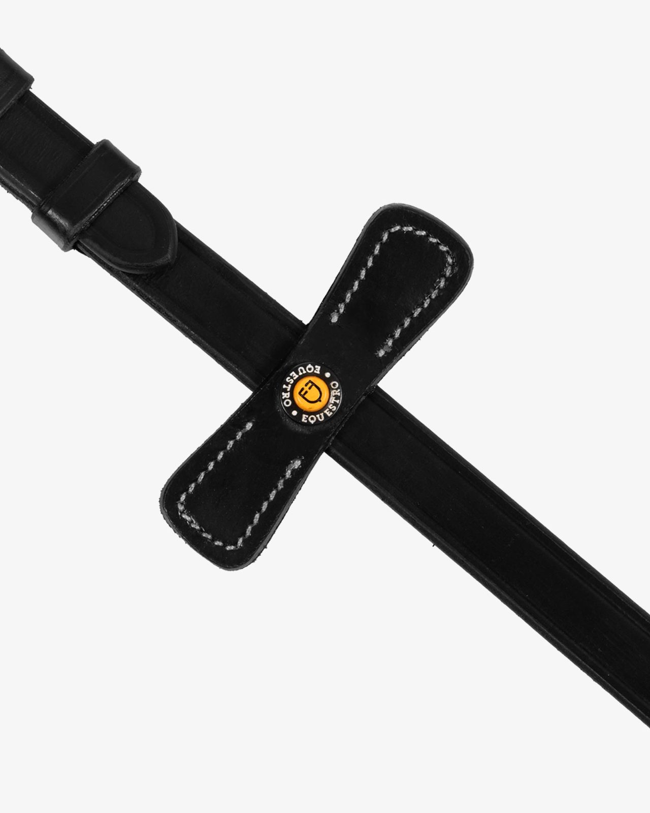 Leather solid grip reins with stoppers
