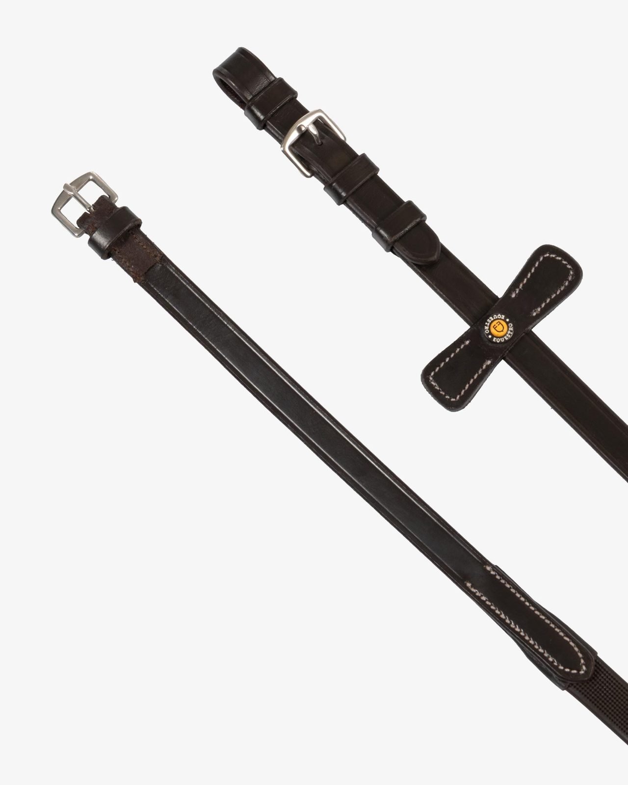 Leather solid grip reins with stoppers
