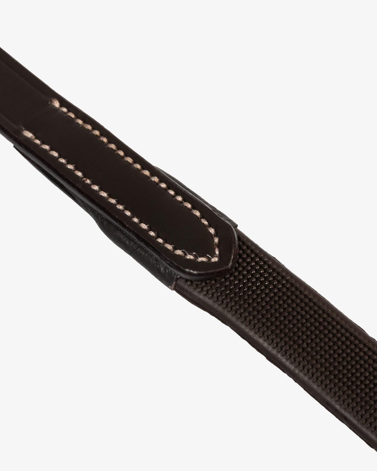 Leather solid grip reins with stoppers