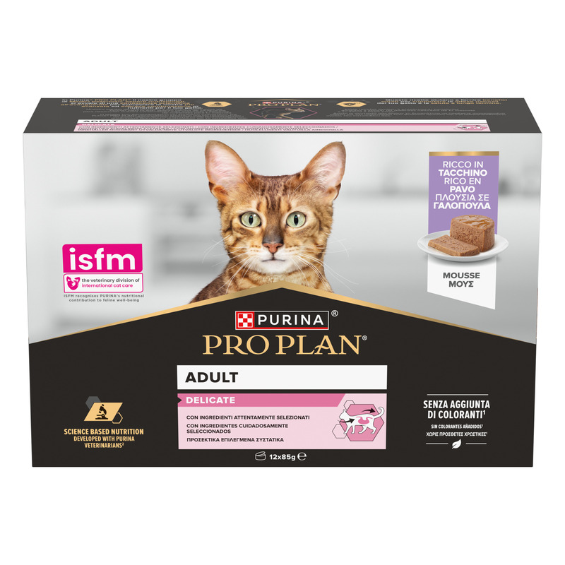 PP WC MPK Delicate Adult Tacchino Mousse - Purina Shop 12x85g