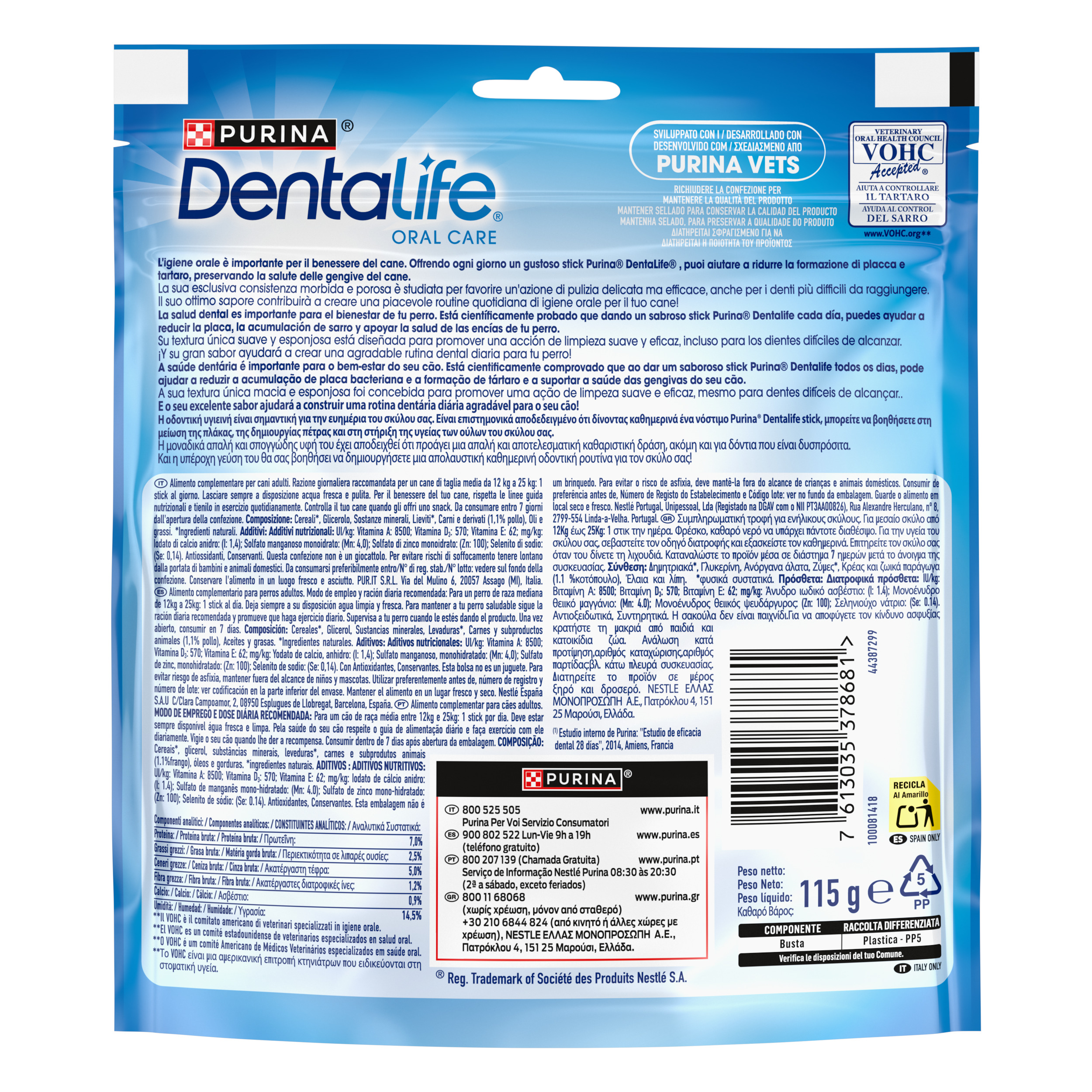 DENTALIFE Cane Snack per l'igiene orale Taglia Medium
