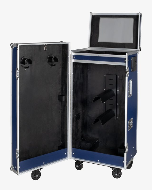 Silver hardware saddle cabinet 65x62x138cm