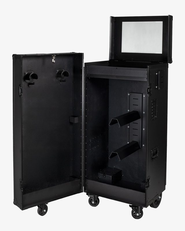 Black hardware saddle cabinet 65x62x138cm