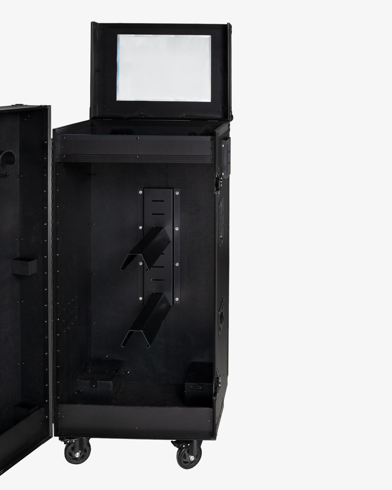 Black hardware saddle cabinet 65x62x138cm