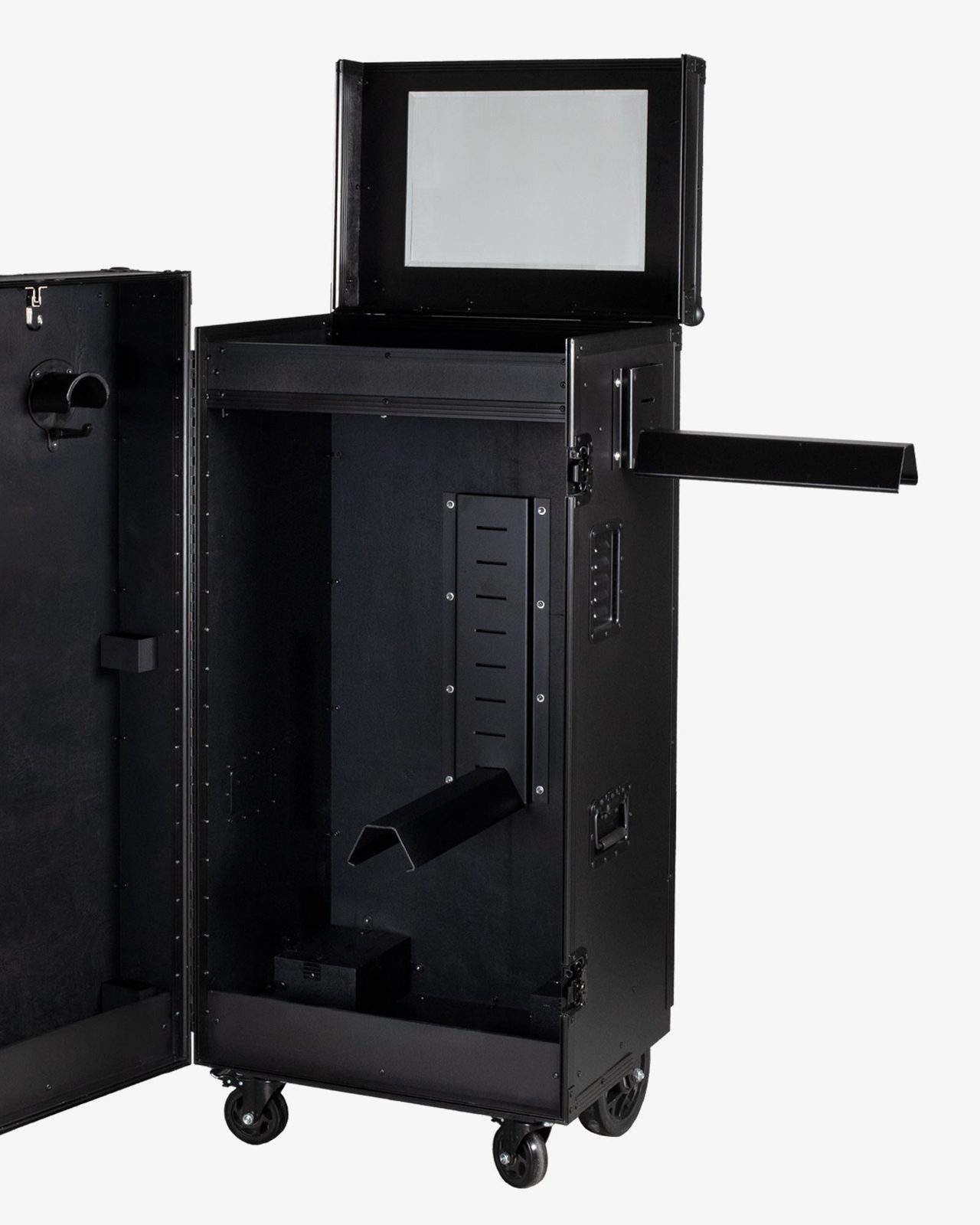 Black hardware saddle cabinet 65x62x138cm