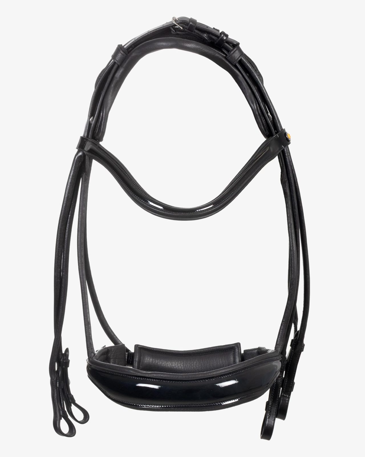 Briglia da dressage in cuoio con sovracapo anatomico