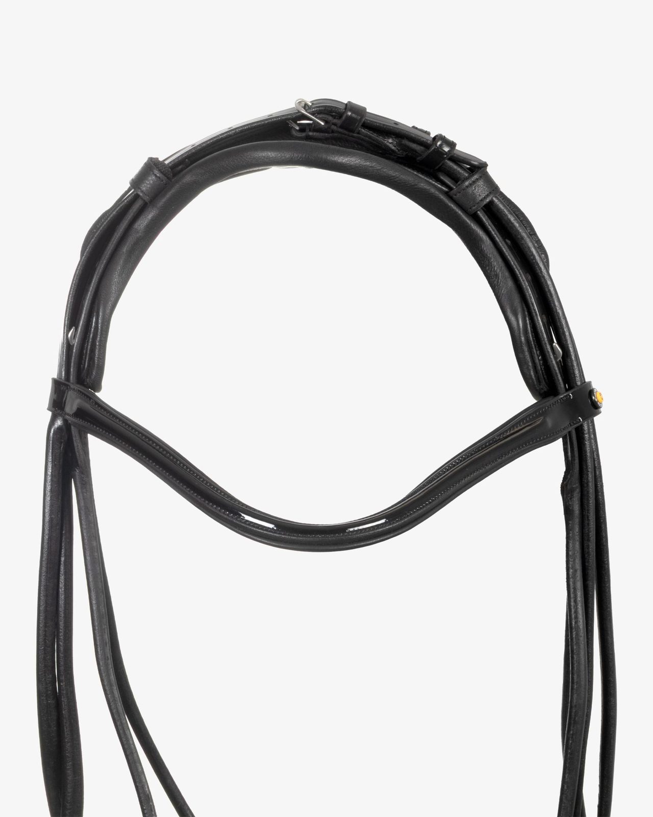 Briglia da dressage in cuoio con sovracapo anatomico