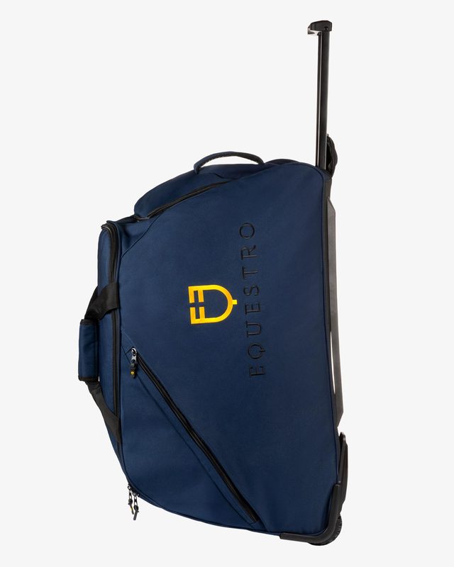 Borsa trolley con logo ricamato